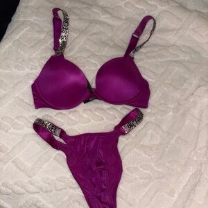 Purple Women's Intimates Set 32B Push-Up